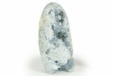 Free-Standing Crystal Filled Celestine Geode - Madagascar #303867-1